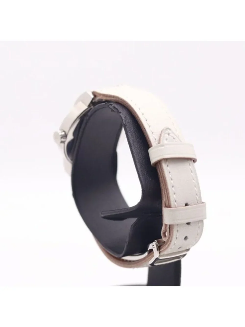 Hermes Nomade Electromagnetic Balance Date Silver Dial Watch